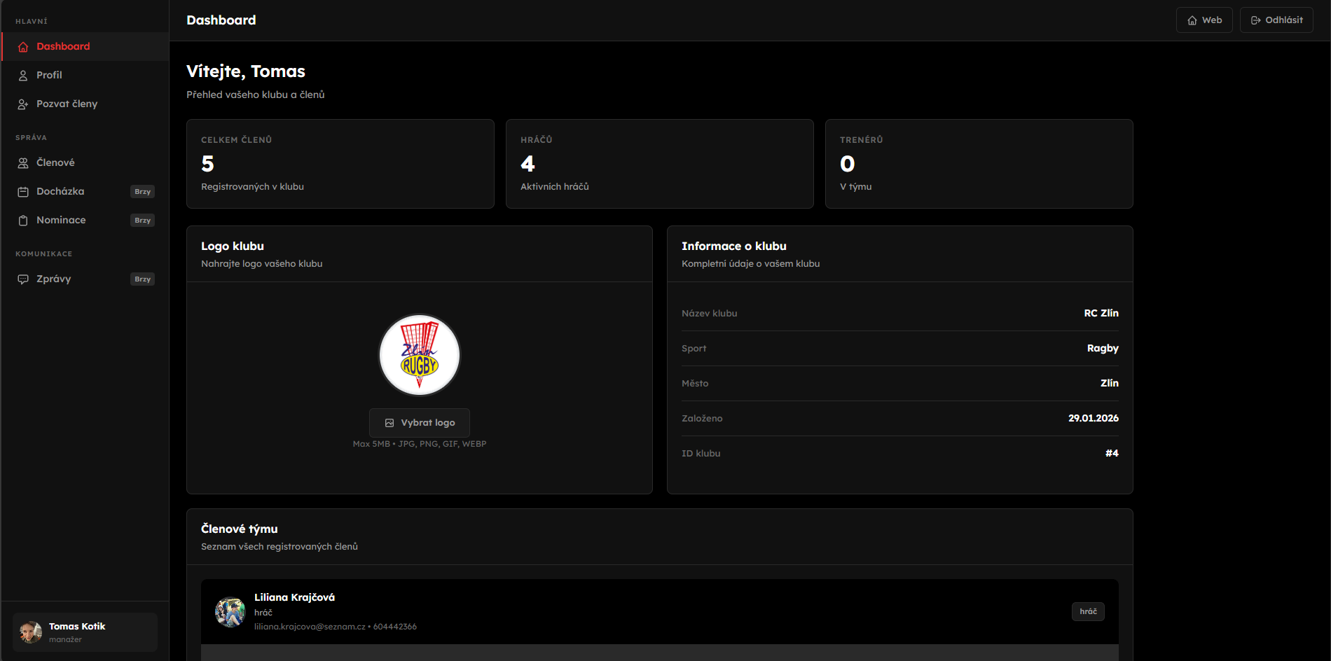 Dashboard TeamPulse